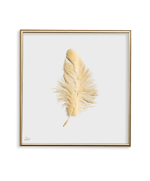 GOLD AMBIENCE FEATHER WHITE_SQ